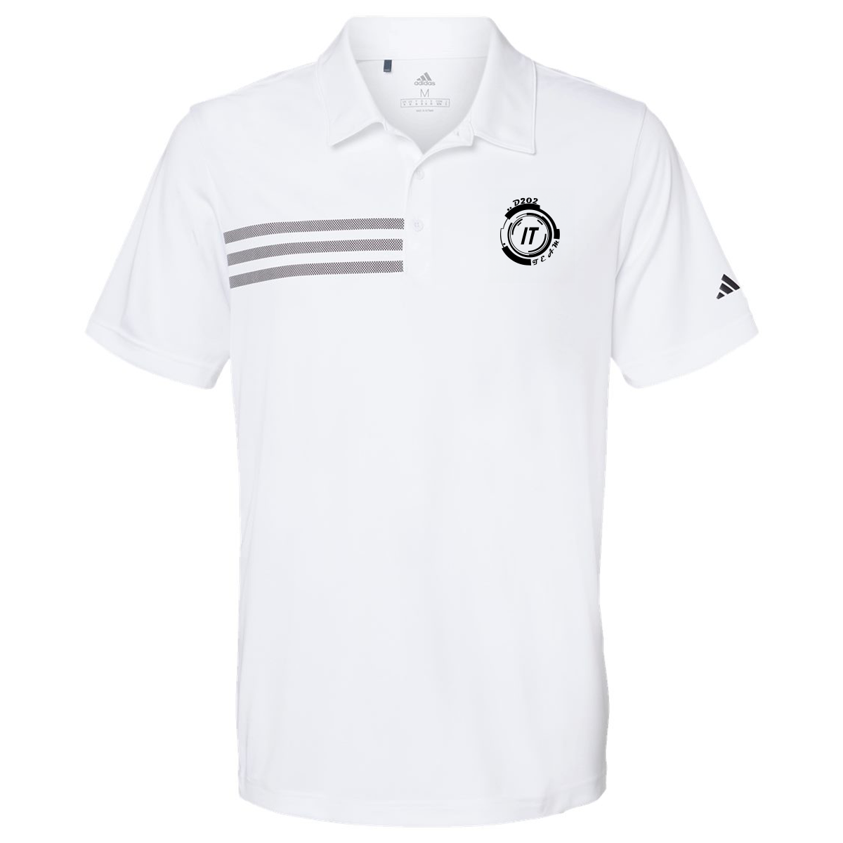 Mens 3- Stripes Chest Polo Adidas